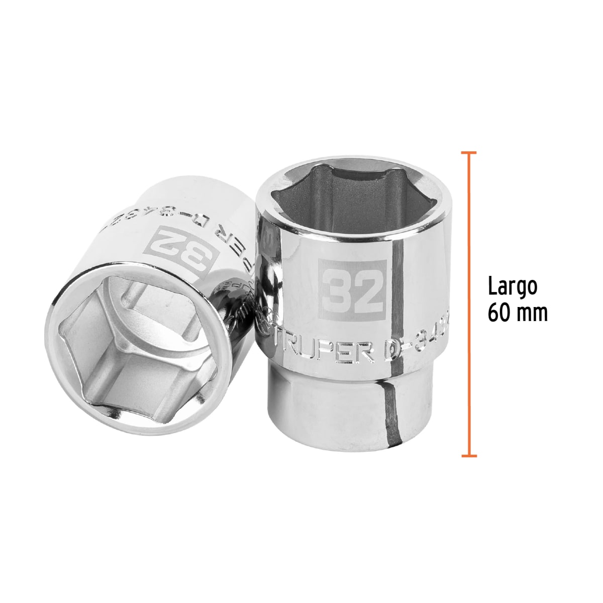 Dado hexagonal encastre 3/4´´ de 32 mm, Truper3