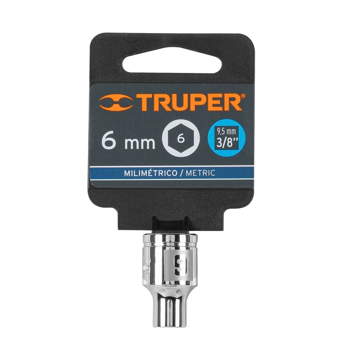 Dado hexagonal encastre 3/8'' de 6 mm. truper4