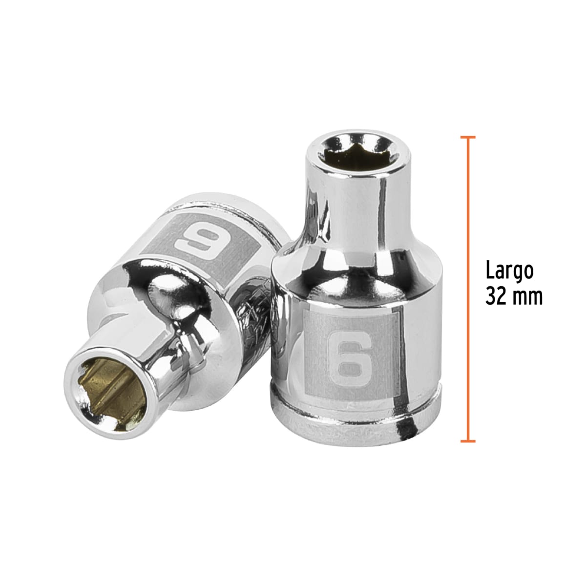 Dado hexagonal encastre 3/8'' de 6 mm. truper3