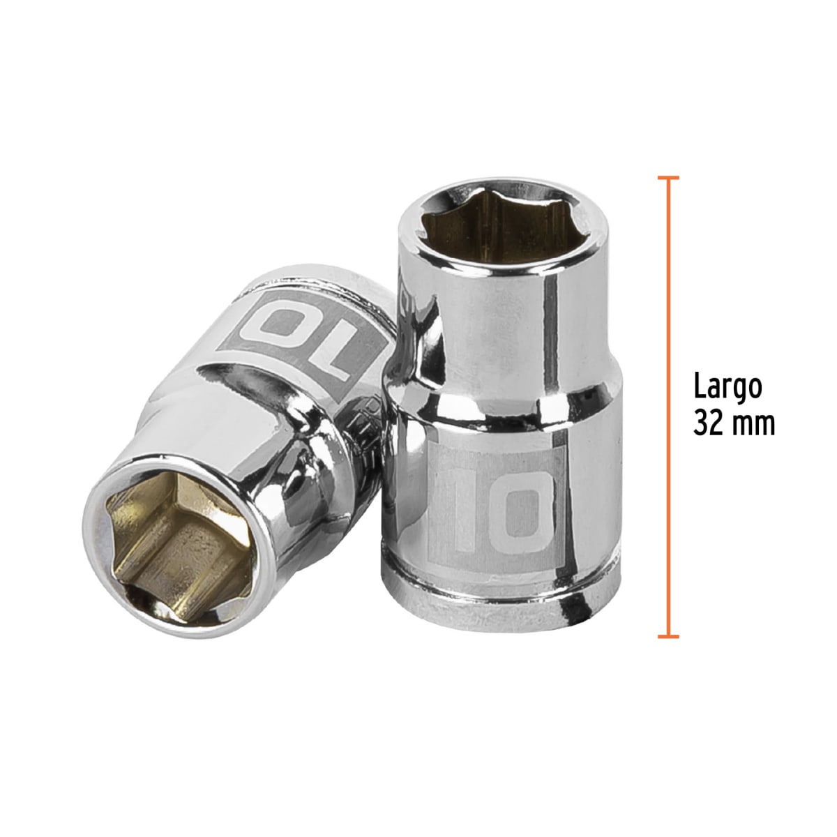 Dado hexagonal encastre 3/8'' de 10 mm. truper3