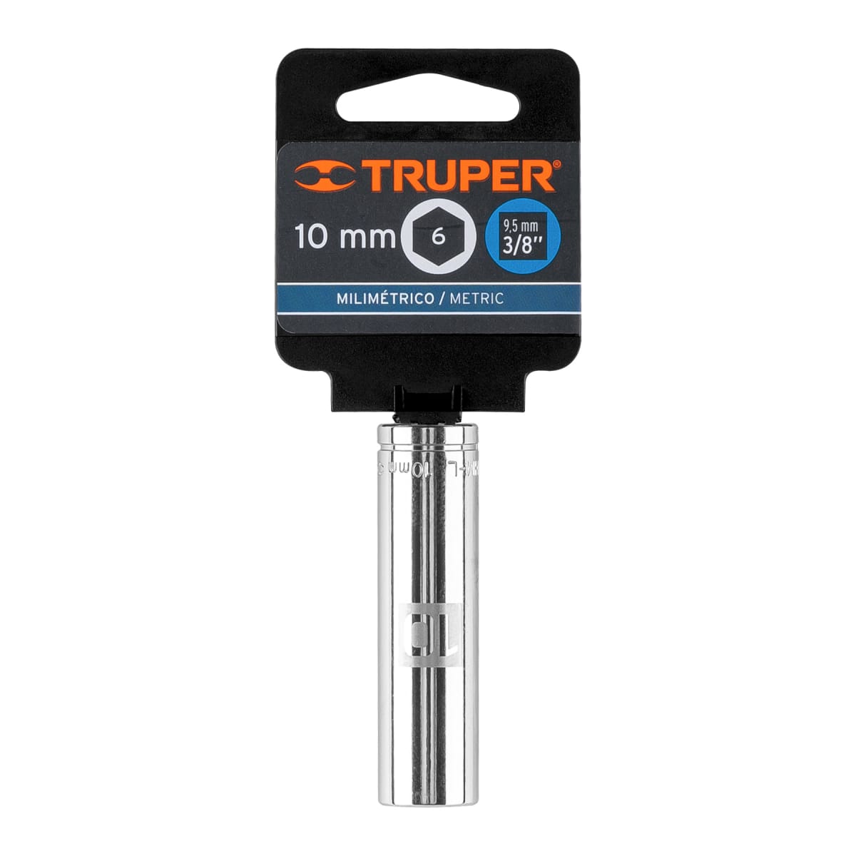 Dado tubular hexagonal encastre 3/8´´ de 10 mm, Truper4