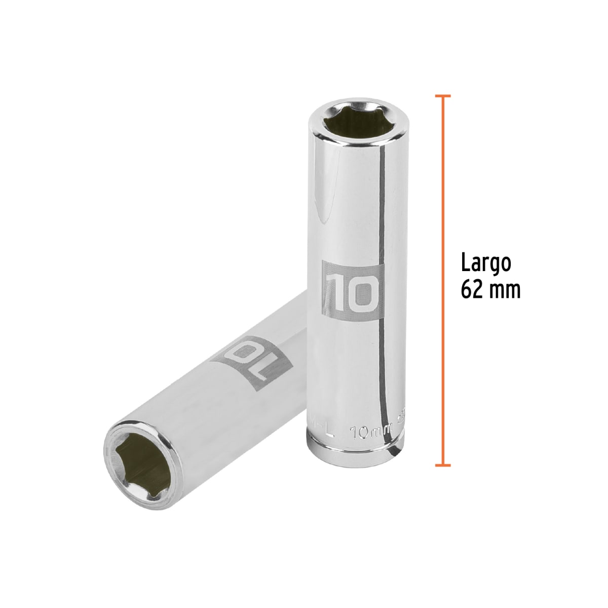 Dado tubular hexagonal encastre 3/8´´ de 10 mm, Truper3