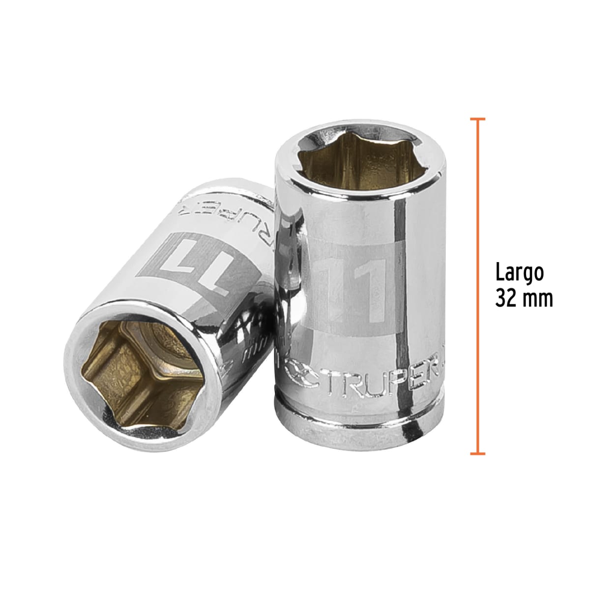 Dado hexagonal encastre 3/8'' de 11 mm. truper3