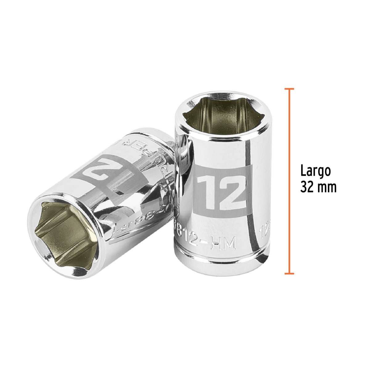 Dado hexagonal encastre 3/8'' de 12 mm. truper3