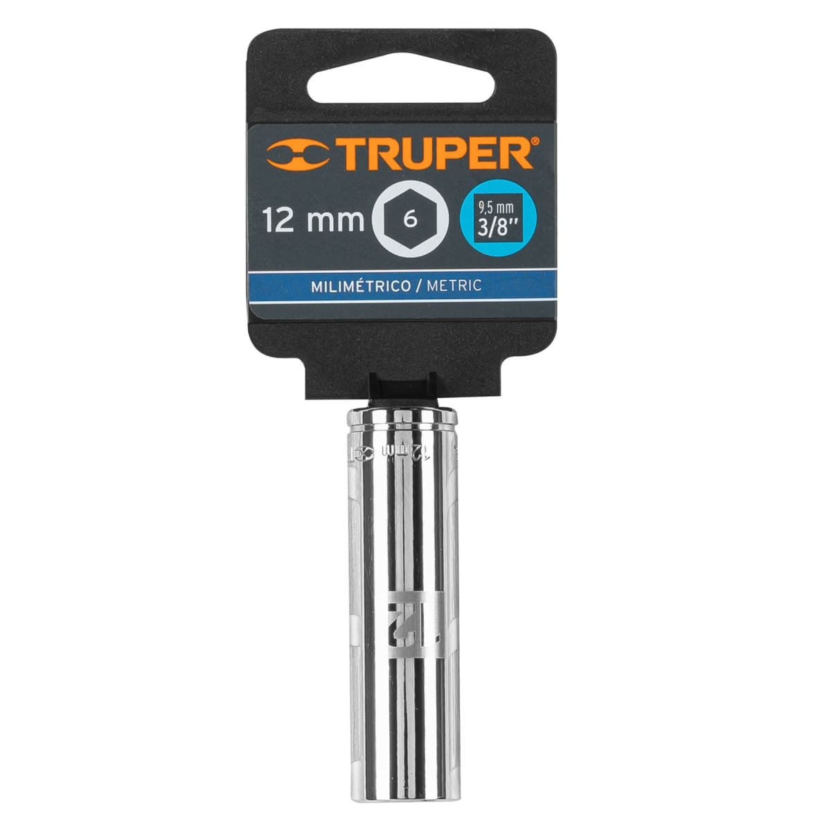 Dado tubular hexagonal encastre 3/8´´ de 12 mm, Truper4