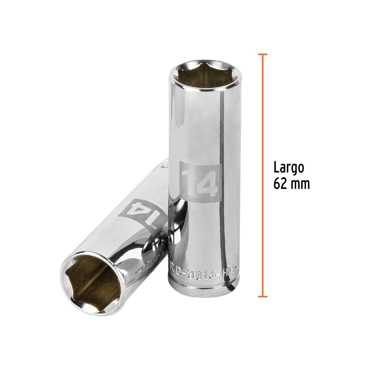 Dado tubular hexagonal encastre 3/8'' de 14 mm. truper3