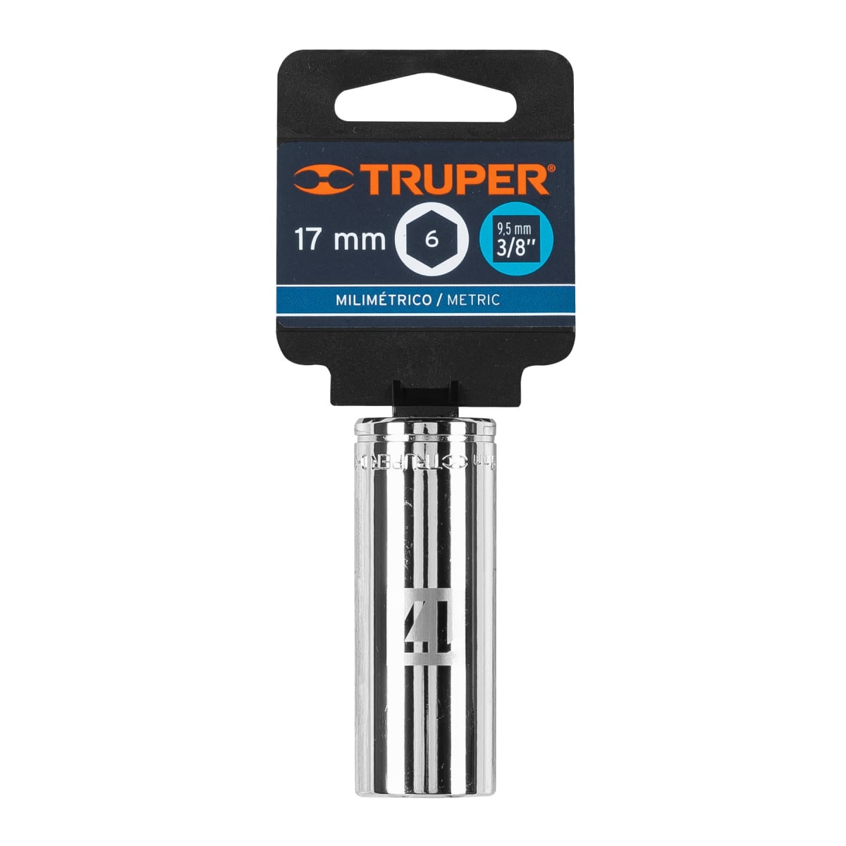 Dado tubular hexagonal encastre 3/8´´ de 17 mm, Truper4