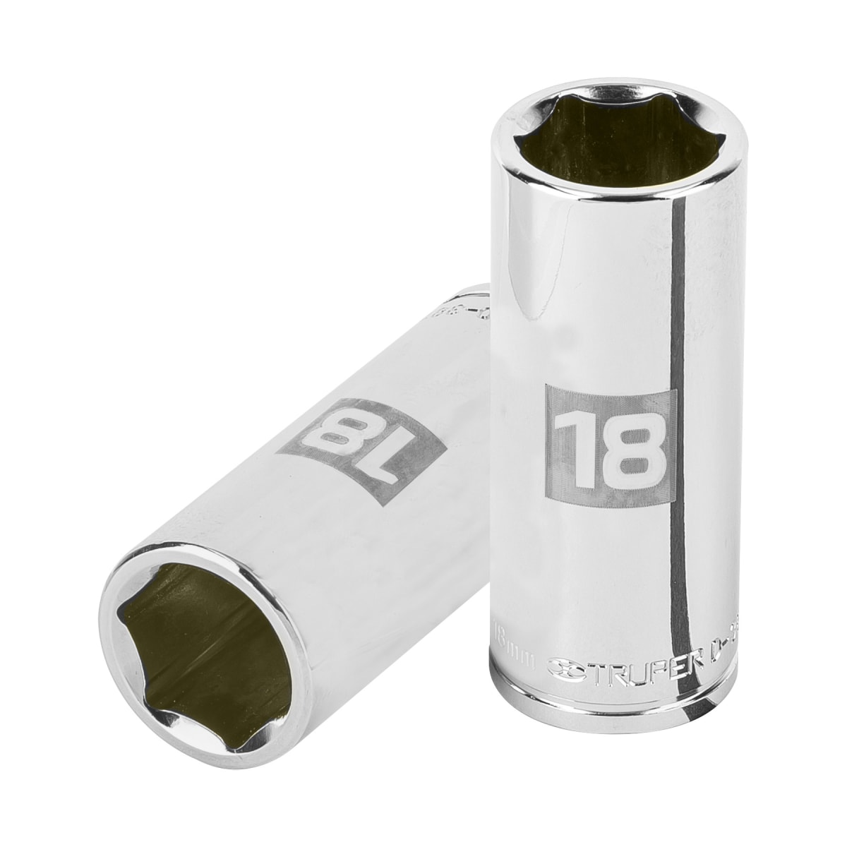 Dado tubular hexagonal encastre 3/8'' de 18 mm. truper1