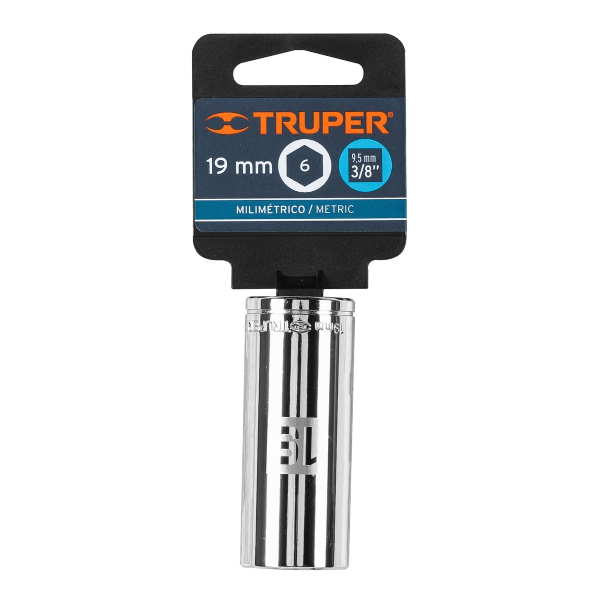Dado tubular hexagonal encastre 3/8´´ de 19 mm, Truper4