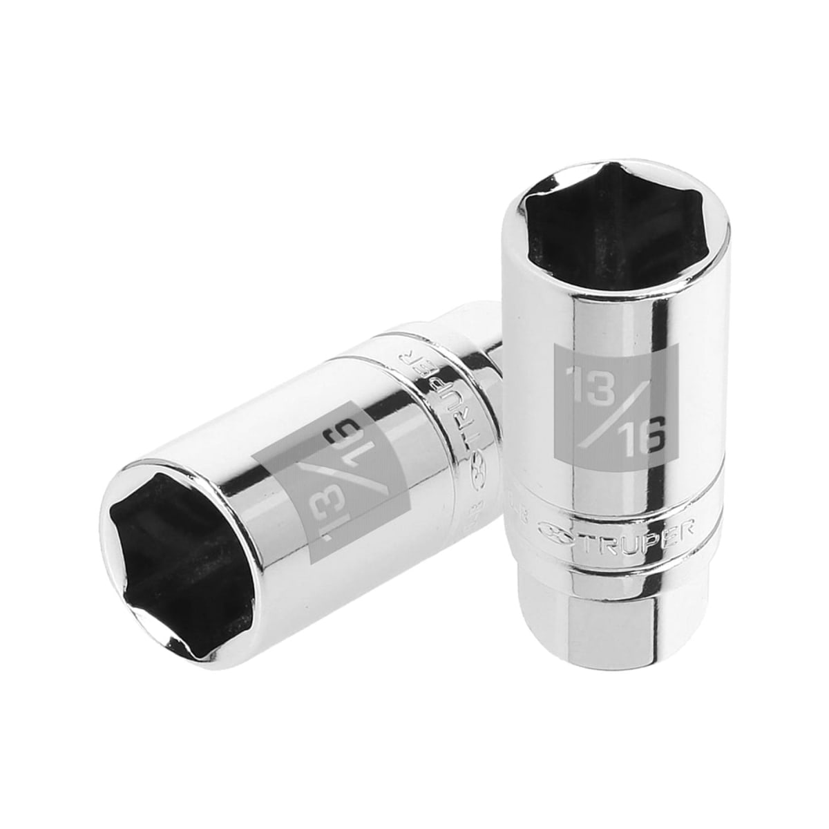 Dado hexagonal encastre 3/8'' para bujías de 13/16''. truper1