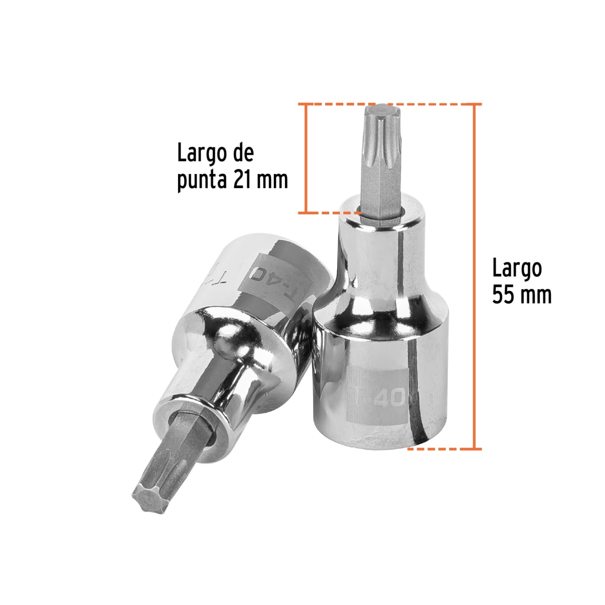 Dado punta torx t-40 encastre 1/2'' Truper3