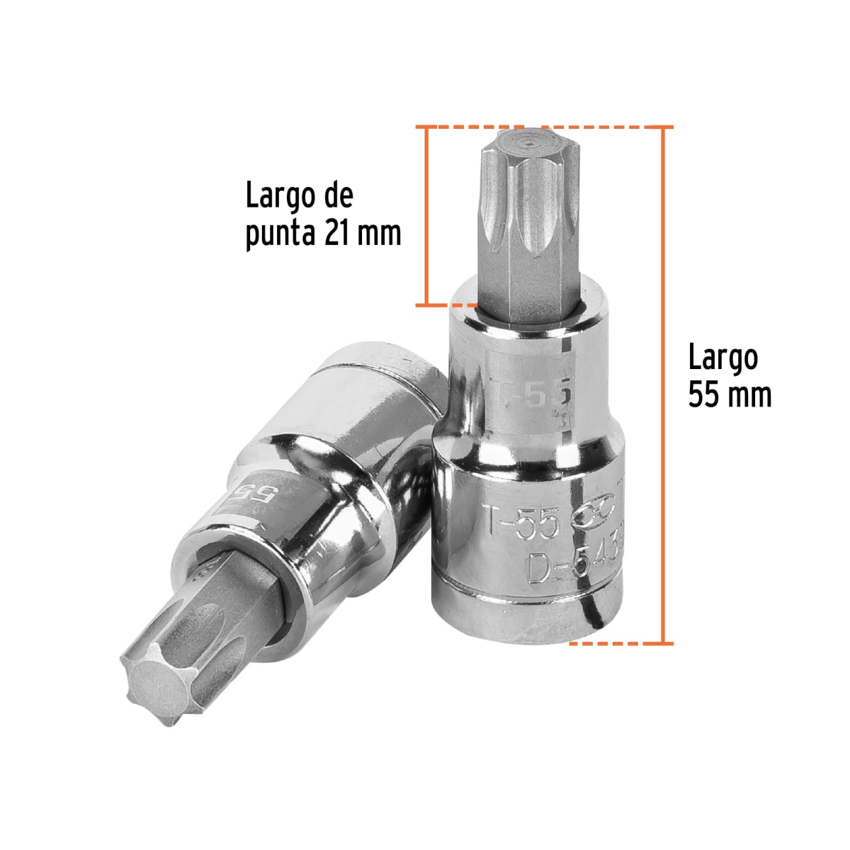 Dado punta torx T-55 encastre 1/2´´, Truper3