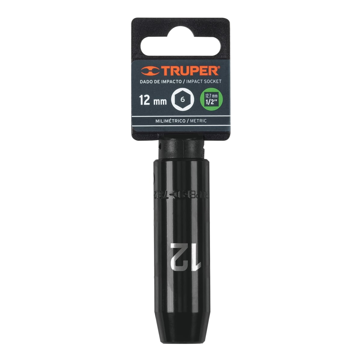 Dado tubular hexagonal encastre 1/2'' de impacto de 12 mm Truper4