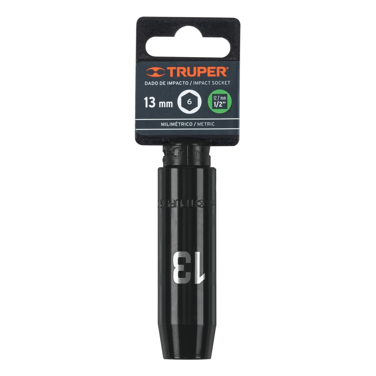Dado tubular hexagonal encastre 1/2'' de impacto de 13 mm Truper4