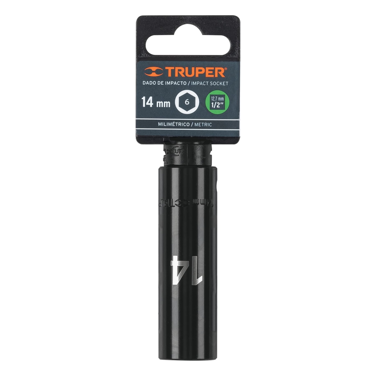 Dado tubular hexagonal encastre 1/2'' de impacto de 14 mm Truper4
