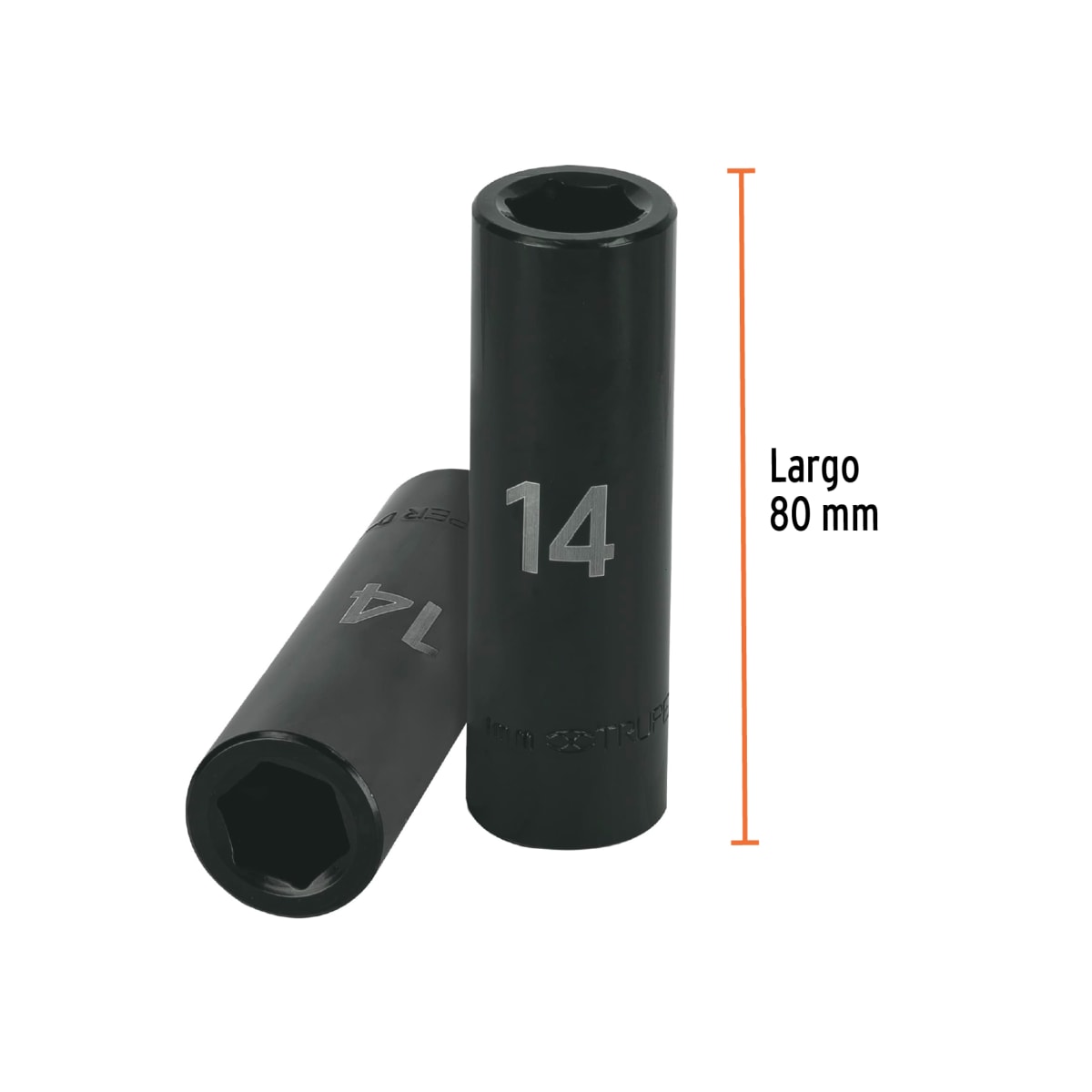 Dado tubular hexagonal encastre 1/2'' de impacto de 14 mm Truper3