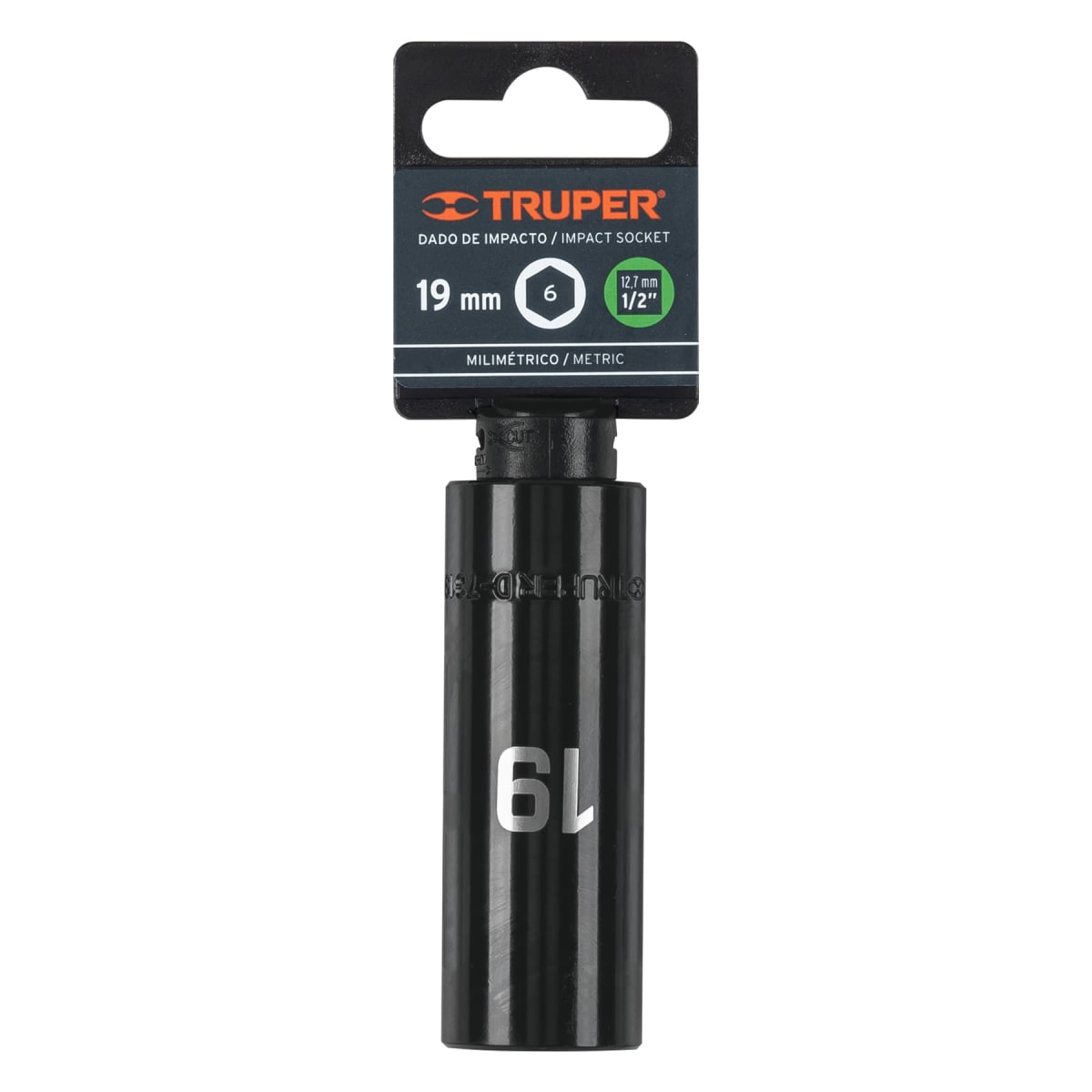 Dado tubular hexagonal encastre 1/2'' de impacto de 19 mm Truper4
