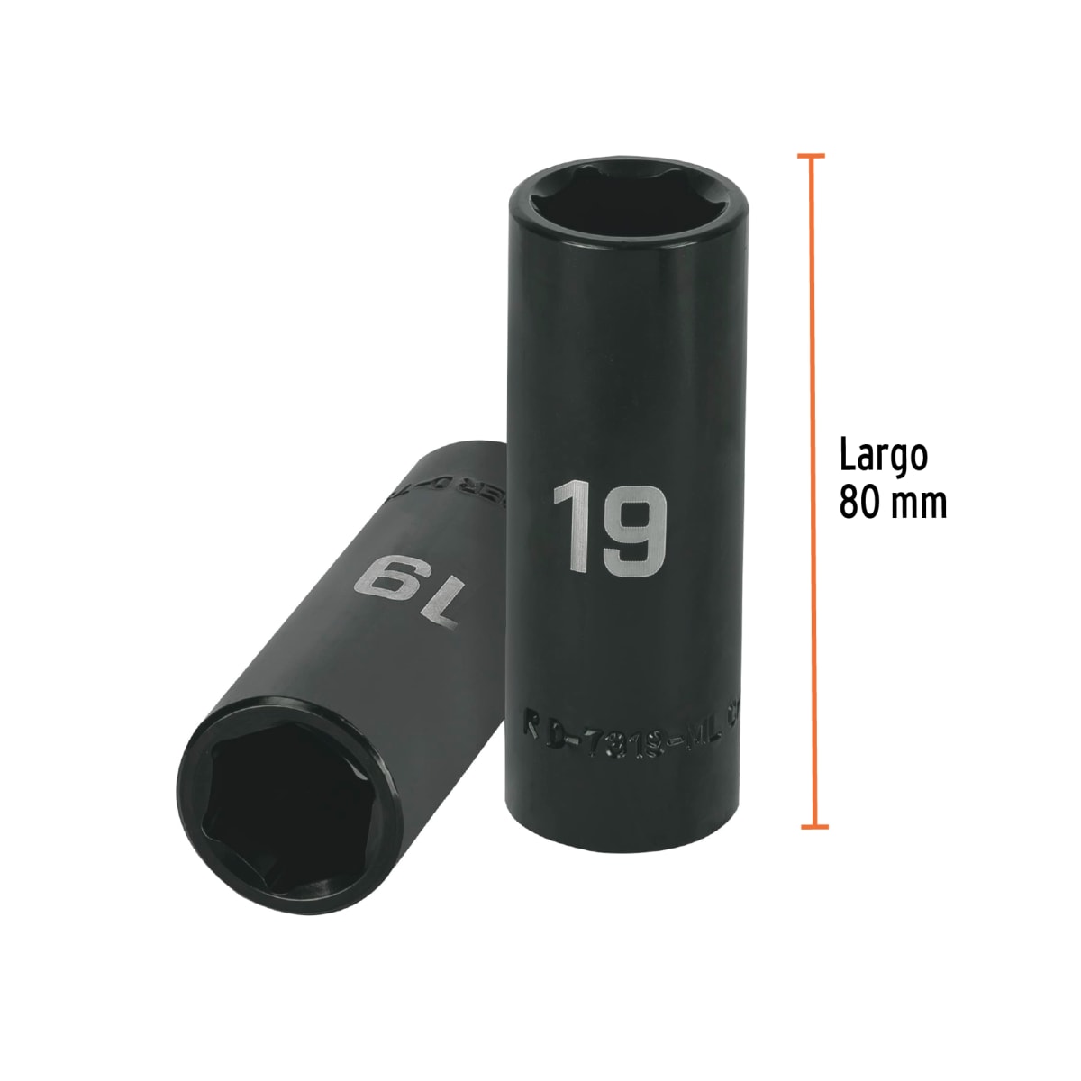 Dado tubular hexagonal encastre 1/2'' de impacto de 19 mm Truper3