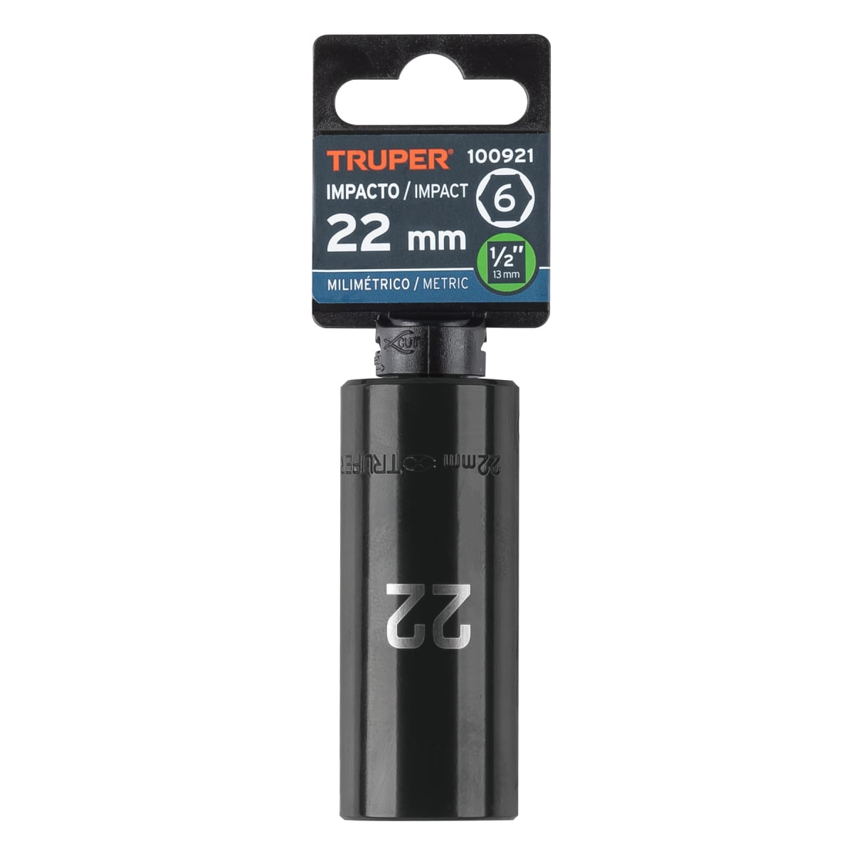 Dado tubular hexagonal encastre 1/2'' de impacto de 22 mm Truper4