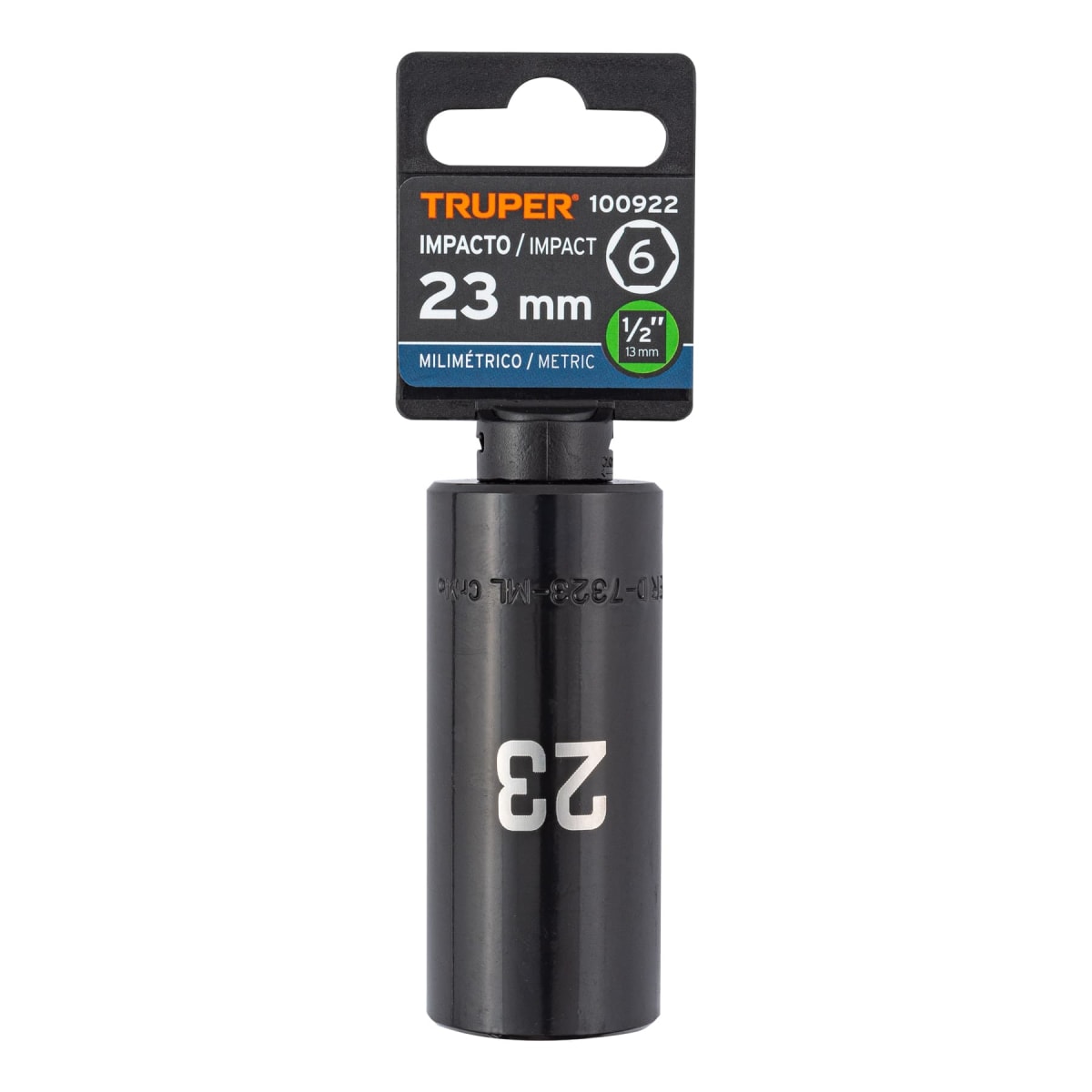 Dado tubular hexagonal encastre 1/2´´ de impacto de 23 mm, Truper4