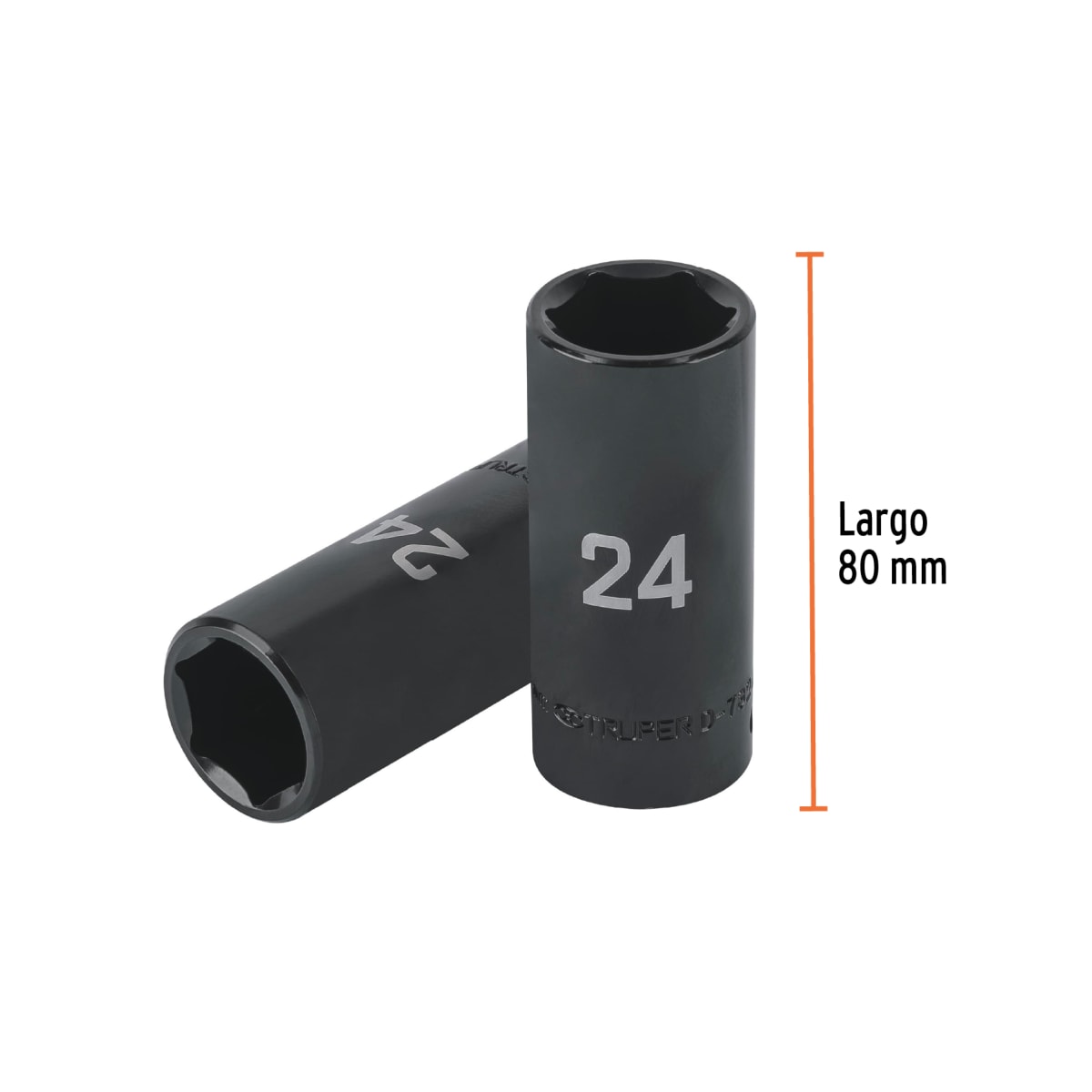 Dado tubular hexagonal encastre 1/2'' de impacto de 24 mm Truper3