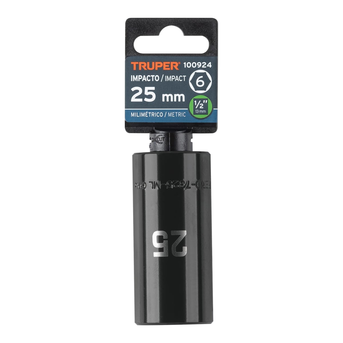 Dado tubular hexagonal encastre 1/2´´ de impacto de 25 mm, Truper4