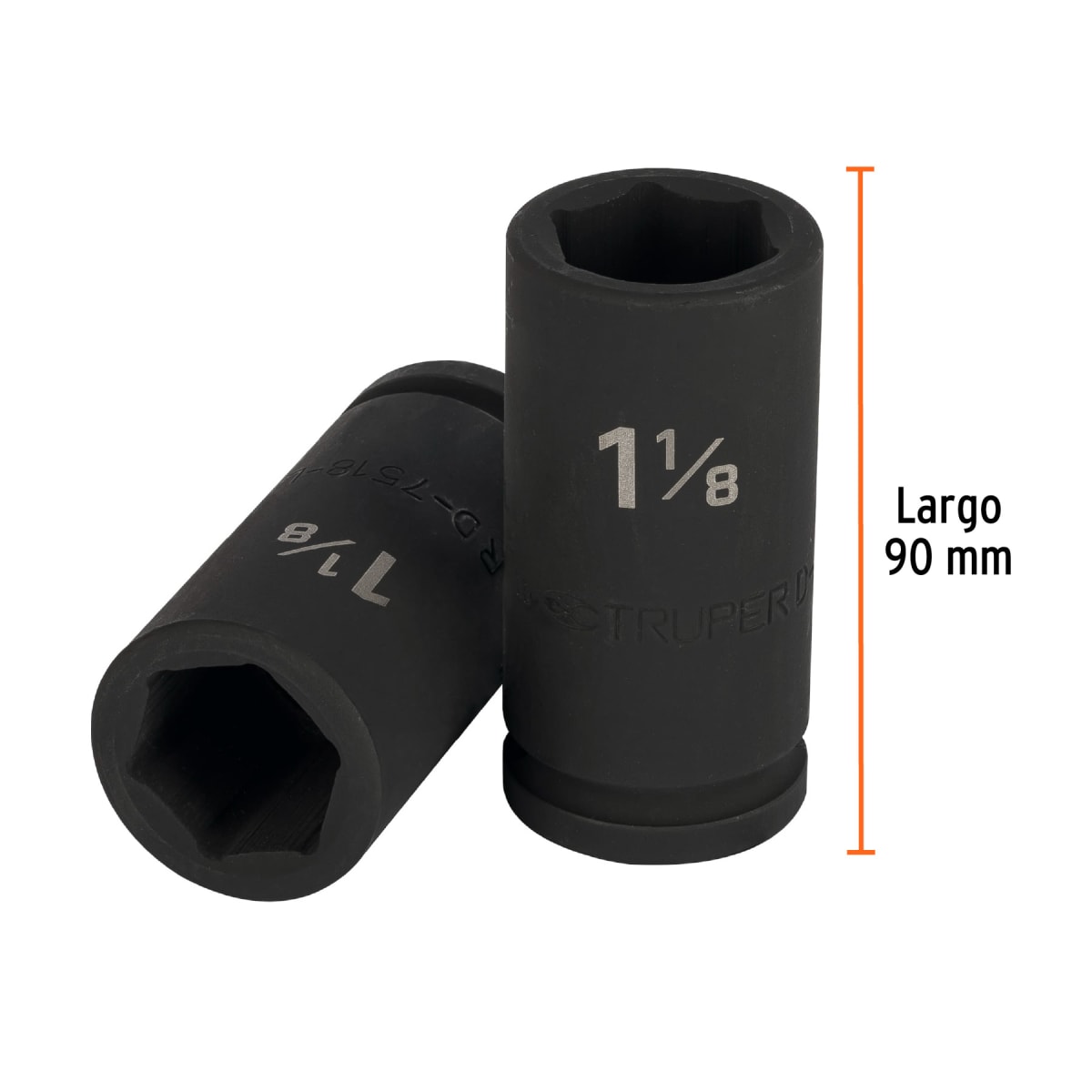 Dado tubular hexagonal encastre 3/4'' de impacto de 1-1/8''3
