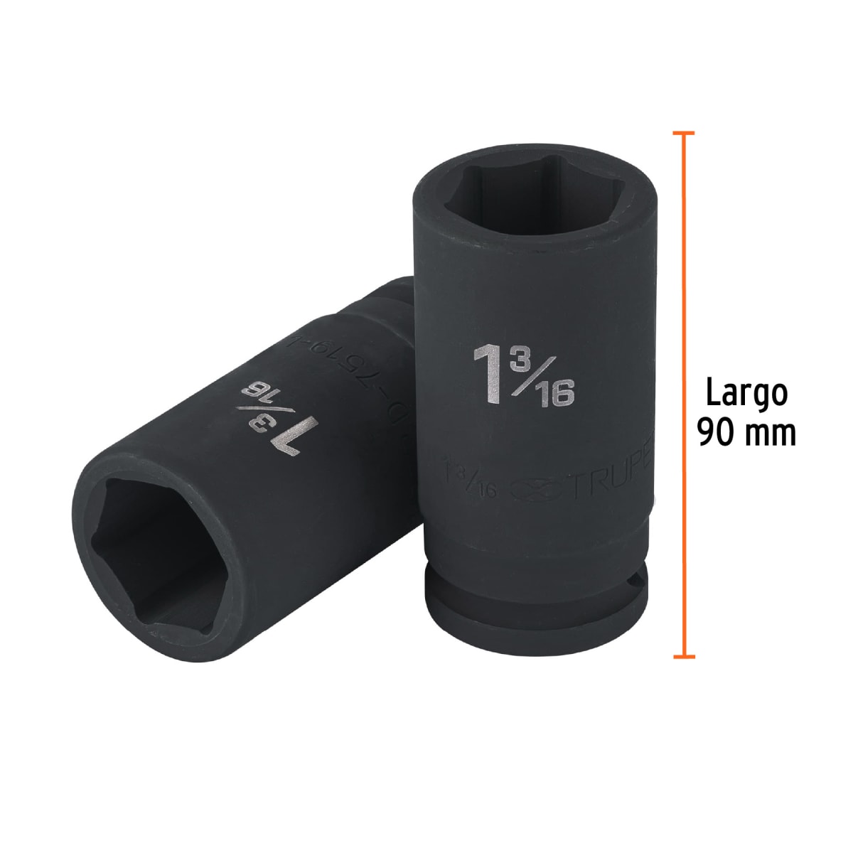 Dado tubular hexagonal encastre 3/4´´ de impacto de 1-3/16´´, Truper3