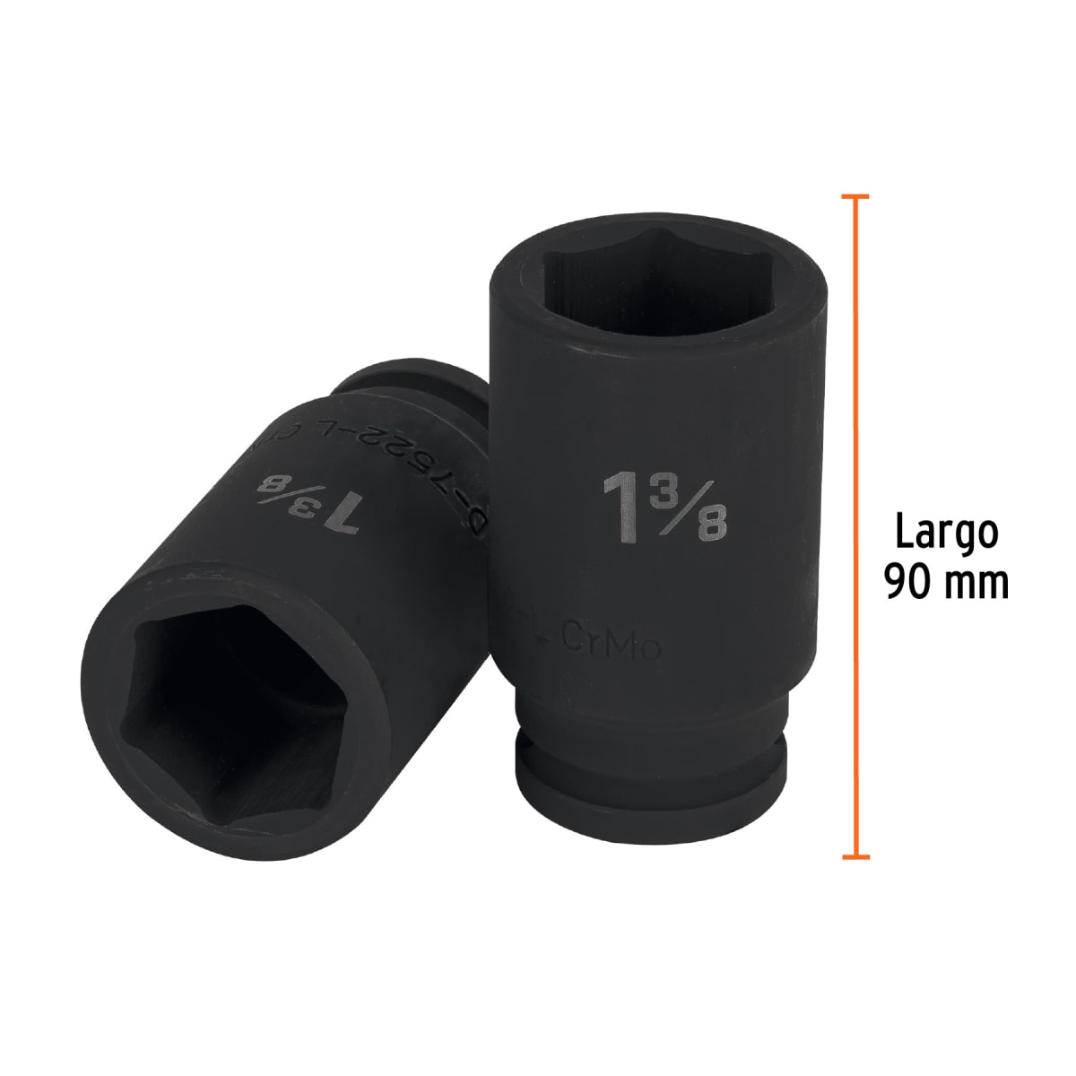 Dado tubular hexagonal encastre 3/4´´ de impacto de 1-3/8´´, Truper3