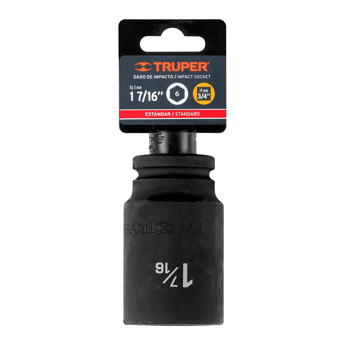 Dado tubular hexagonal encastre 3/4