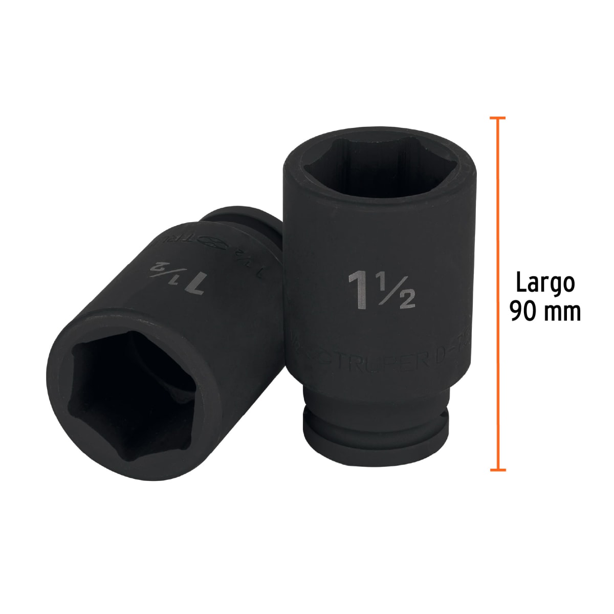 Dado tubular hexagonal encastre 3/4'' de impacto de 1-1/2''. truper3