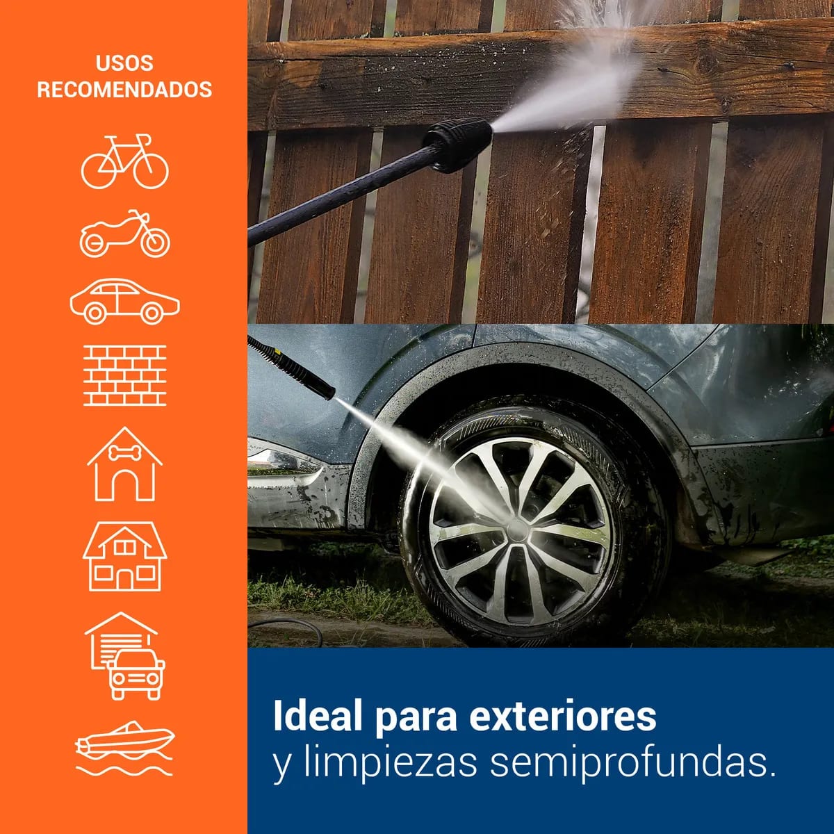 Hidrolavadora Electrica Alta Presión 1800PSI 1500W  Truper6