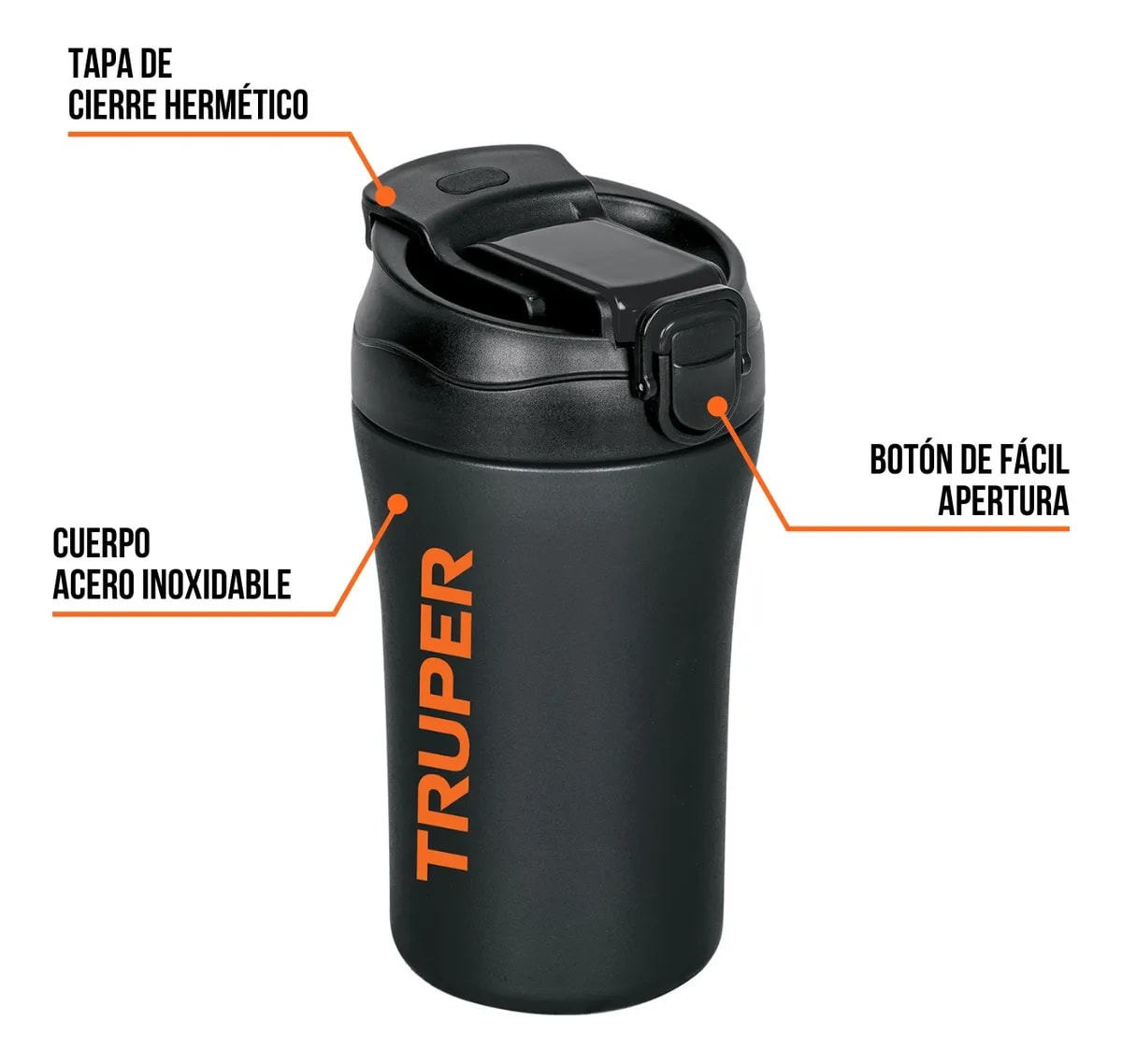 Termo de acero Inoxidable 400 ml Truper7