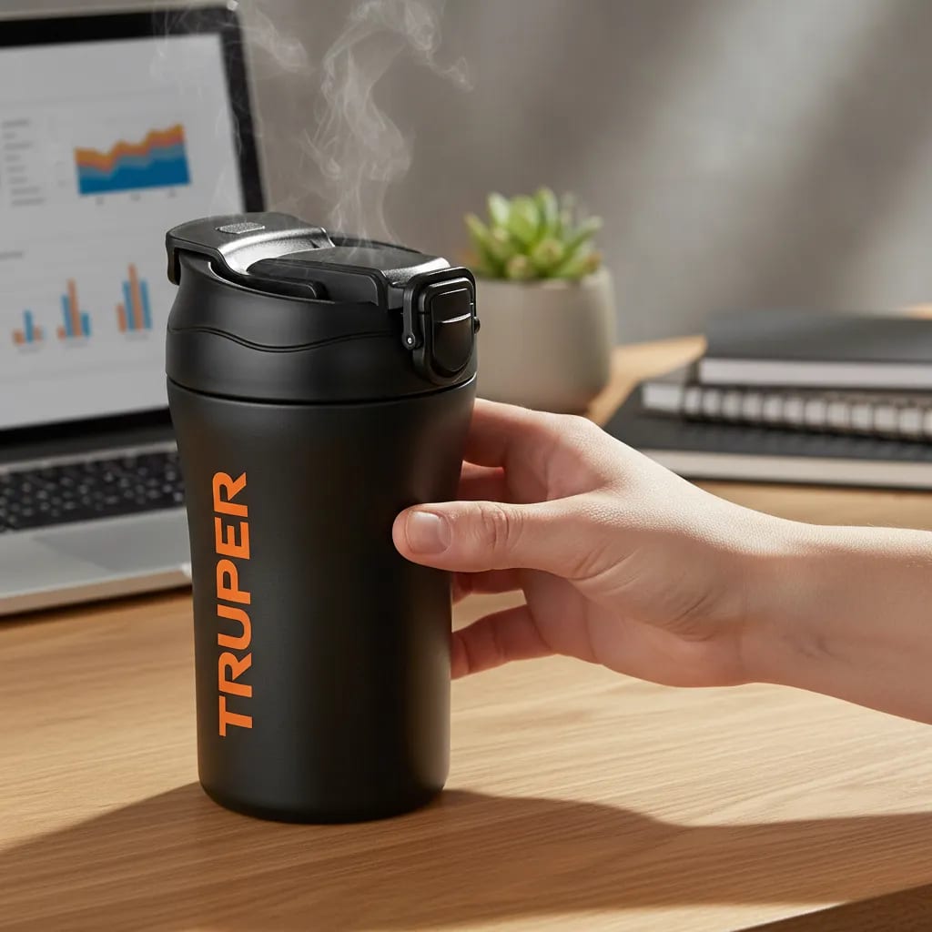 Termo de acero Inoxidable 400 ml Truper2