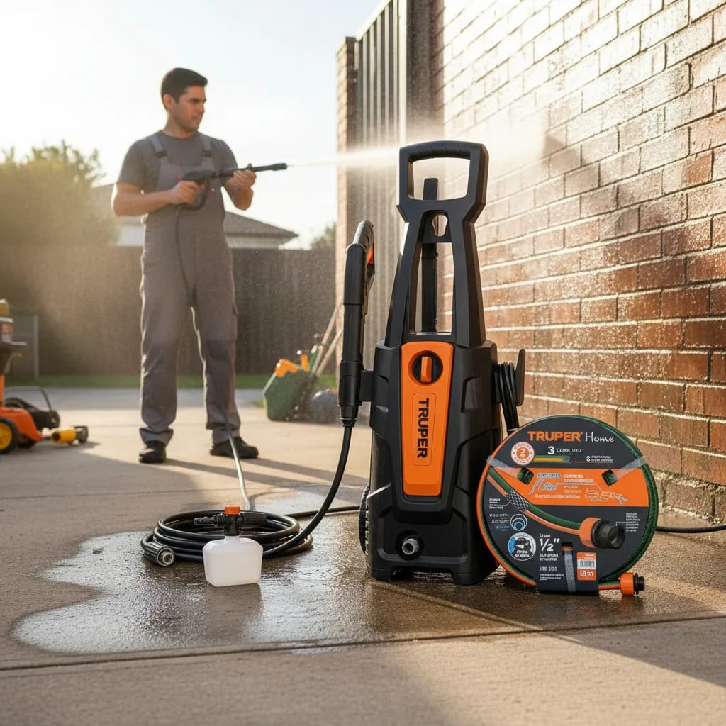 Hidrolavadora Electrica Alta Presion 1800PSI 1500W + Manguera 10 m Truper3