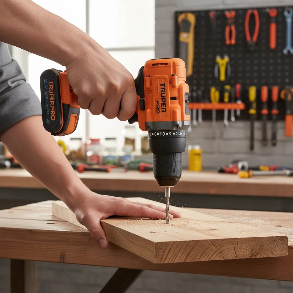 Taladro Atornillador 20V + 1 Bateria 2Ah + Cargador Truper3