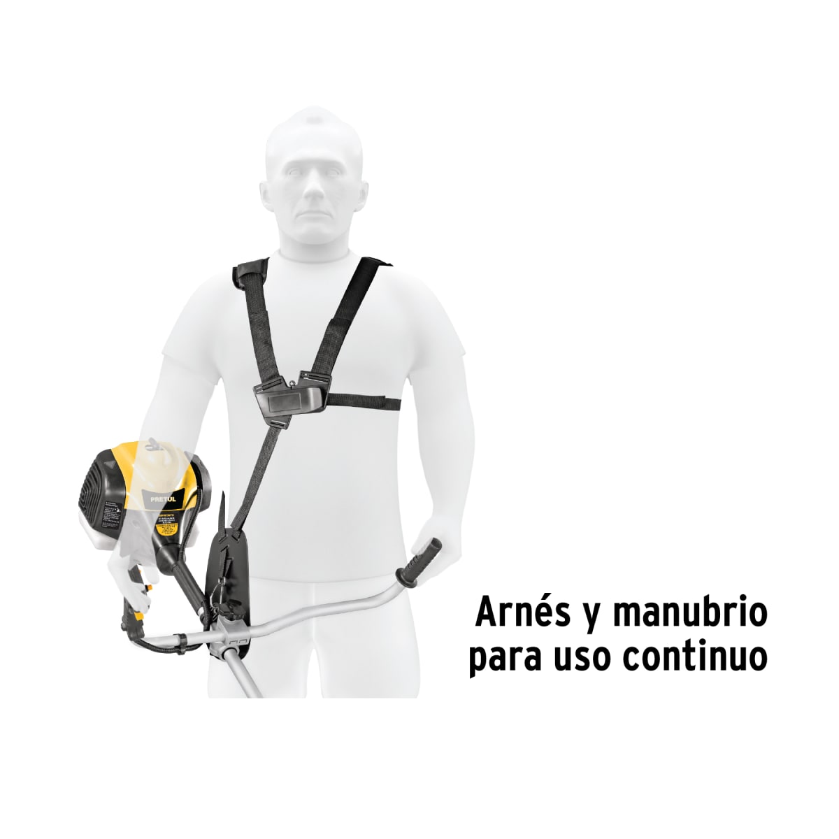 Desmalezadora Motoguadaña a gasolina 52 cc Pretul3