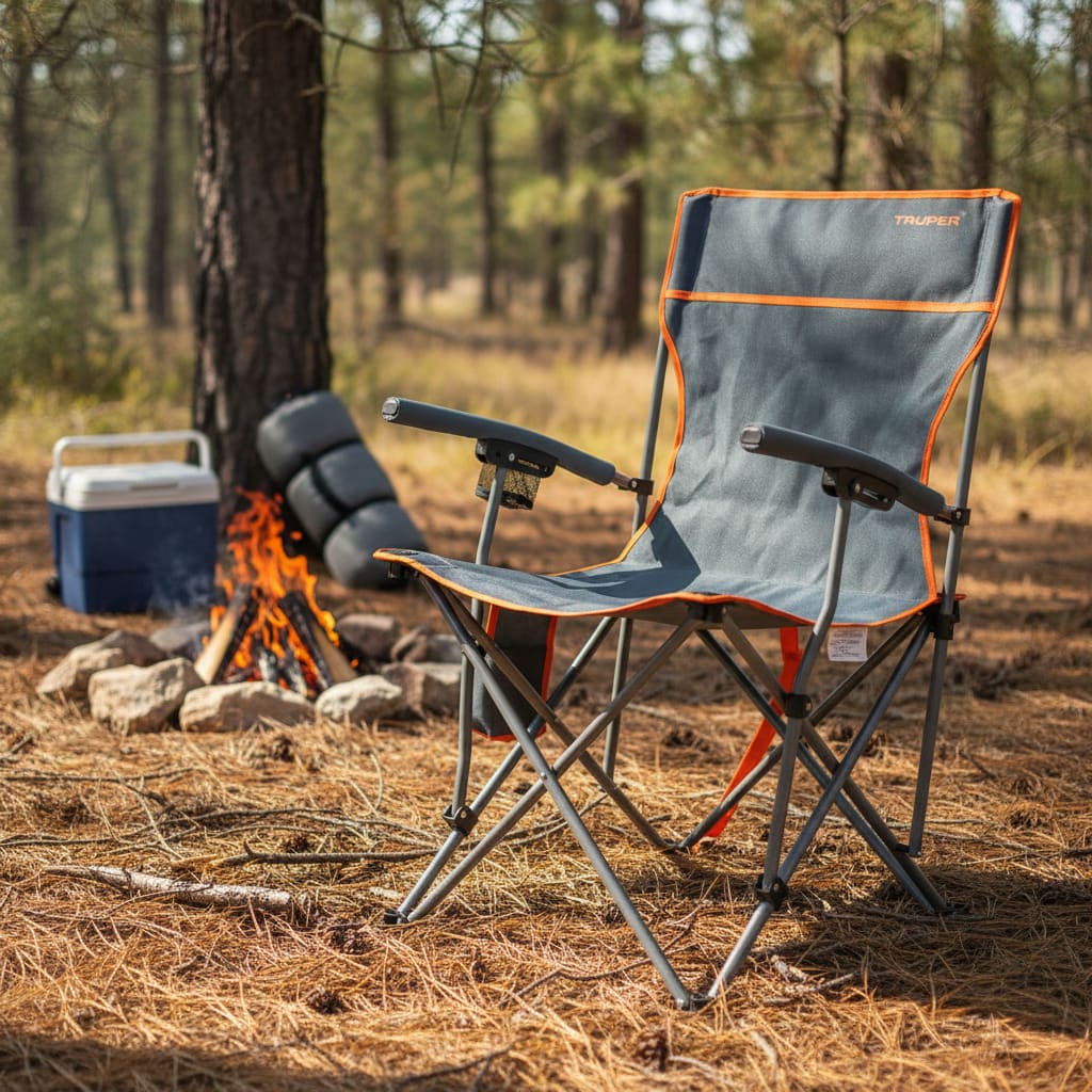 Silla Plegable para playa y camping 4 unid Truper7