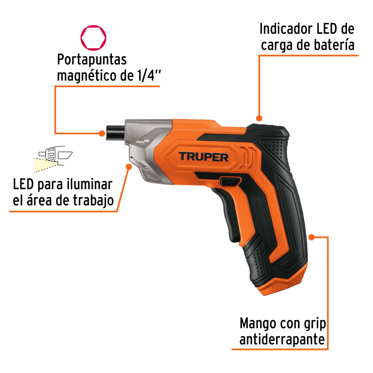 Destornillador inalámbrico 3.6v Truper4