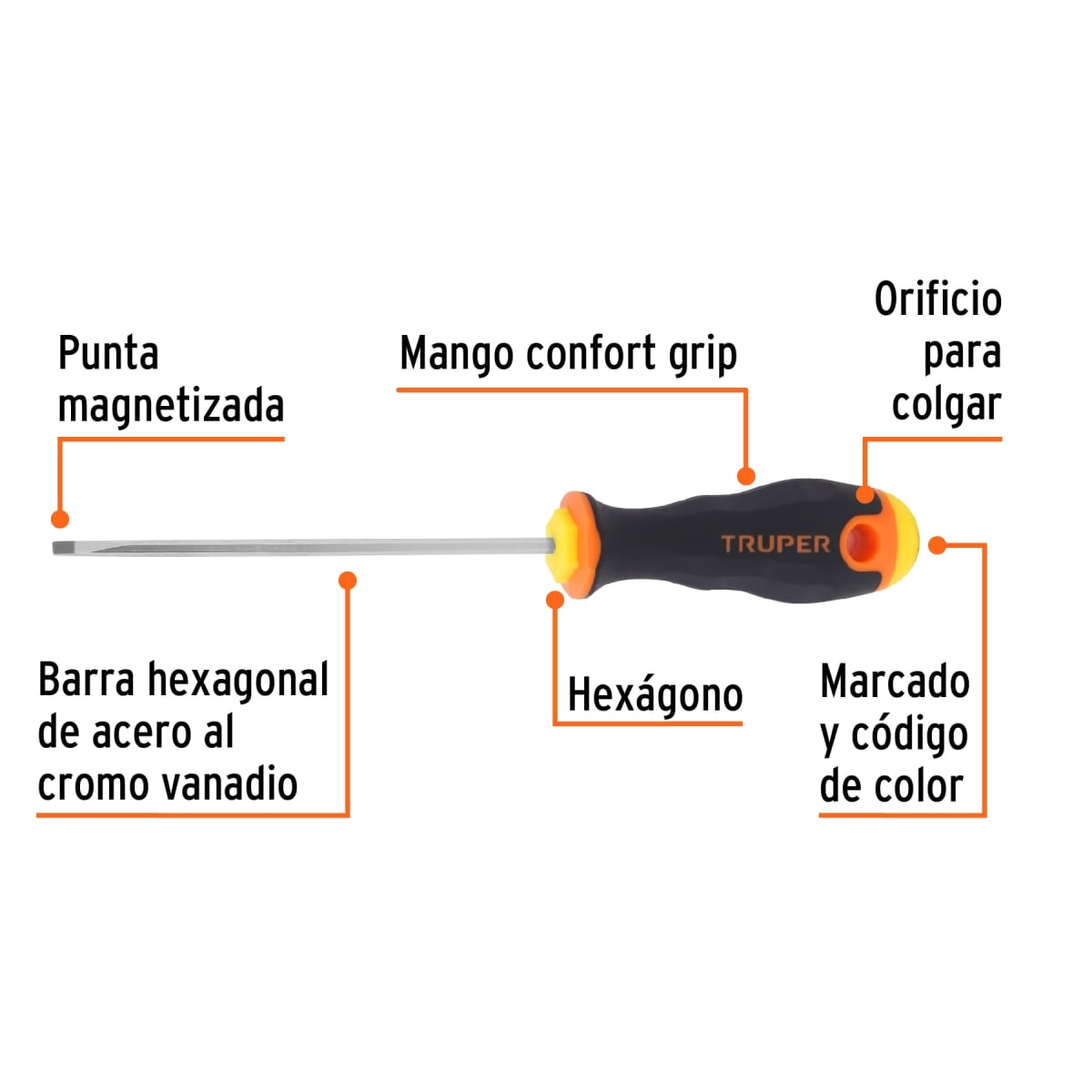 desarmador cabinet 1/8 x 4 mango comfort grip2