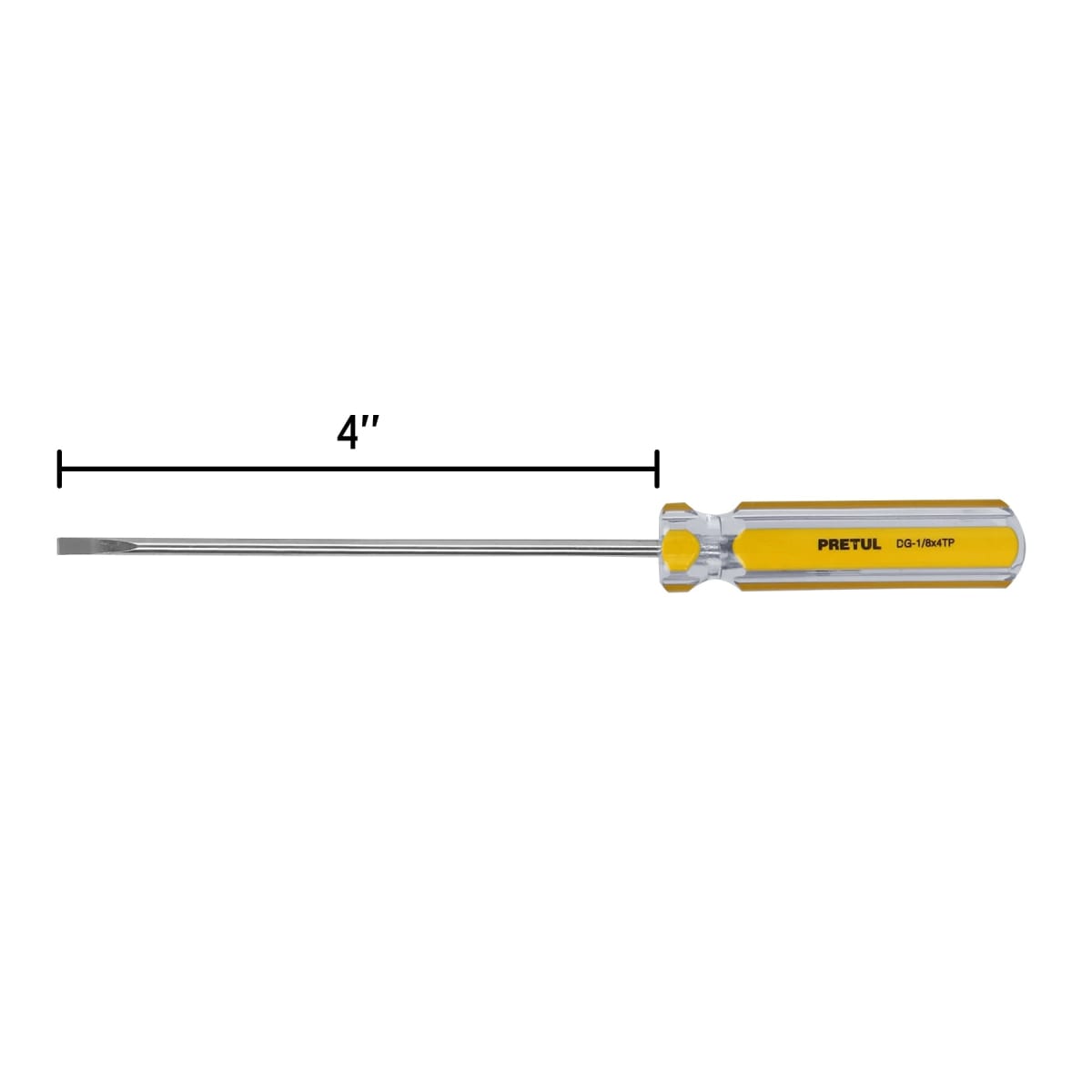 Desarmador cabinet 1/8 x 4´´ mango de PVC, Pretul3