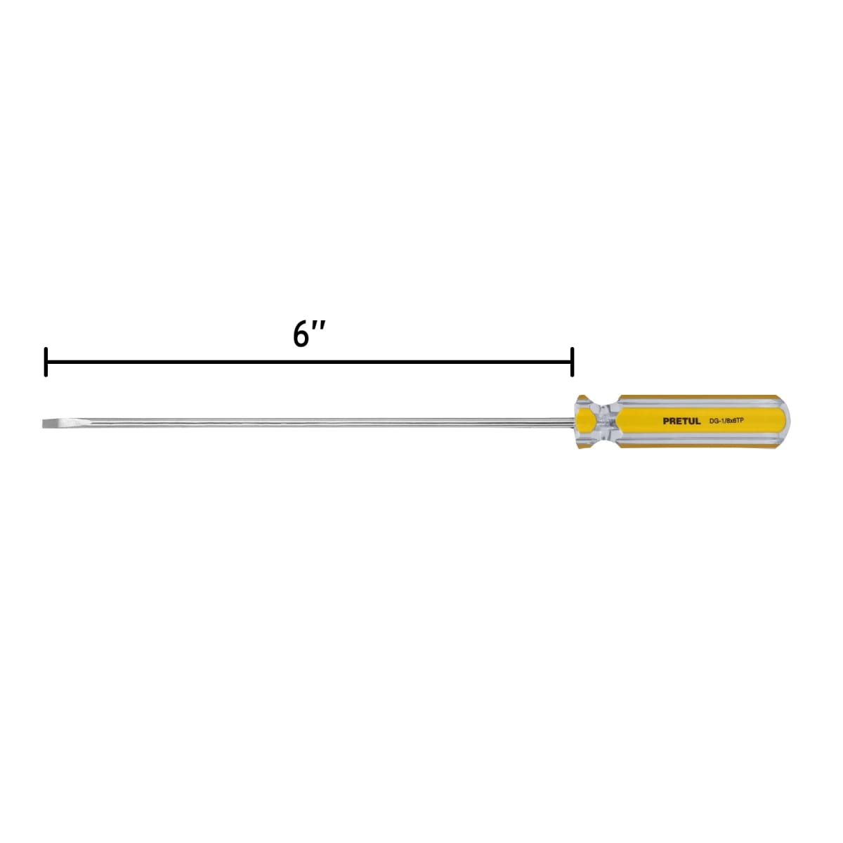 Desarmador cabinet 1/8 x 6´´ mango de PVC, Pretul3