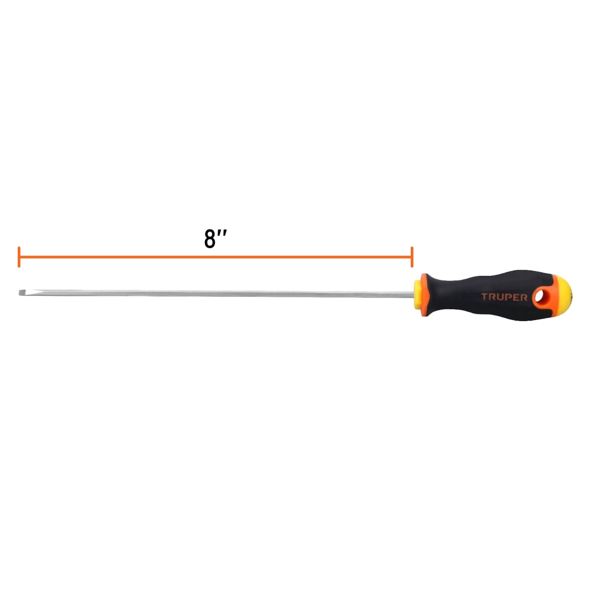 Desarmador cabinet 1/8´´ x 8´´ mango Comfort Grip, Truper3