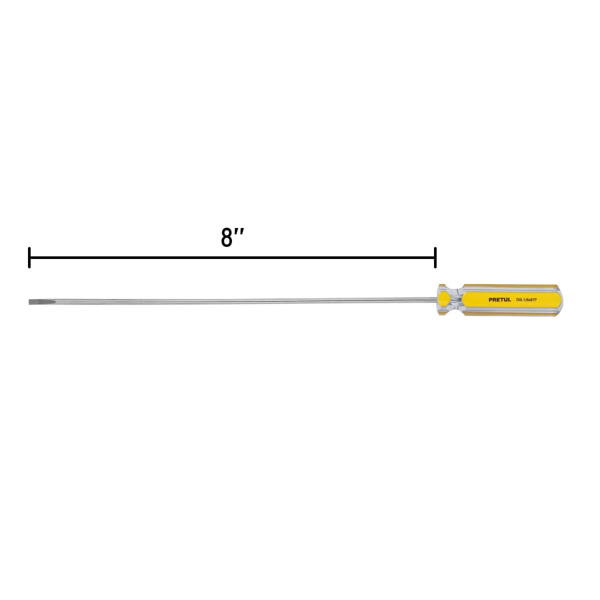 Desarmador cabinet 1/8 x 8´´ mango de PVC, Pretul3