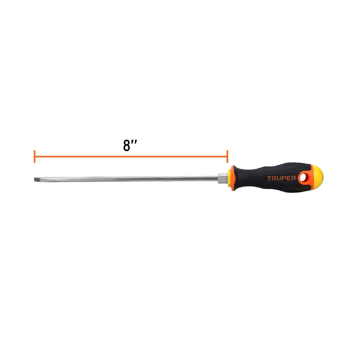 Desarmador cabinet 3/16´´ x 8´´ mango Comfort Grip, Truper3
