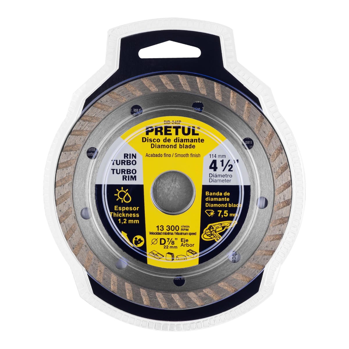 Disco diamantado de 4-1/2´´ x 1.2 mm rin turbo, Pretul5