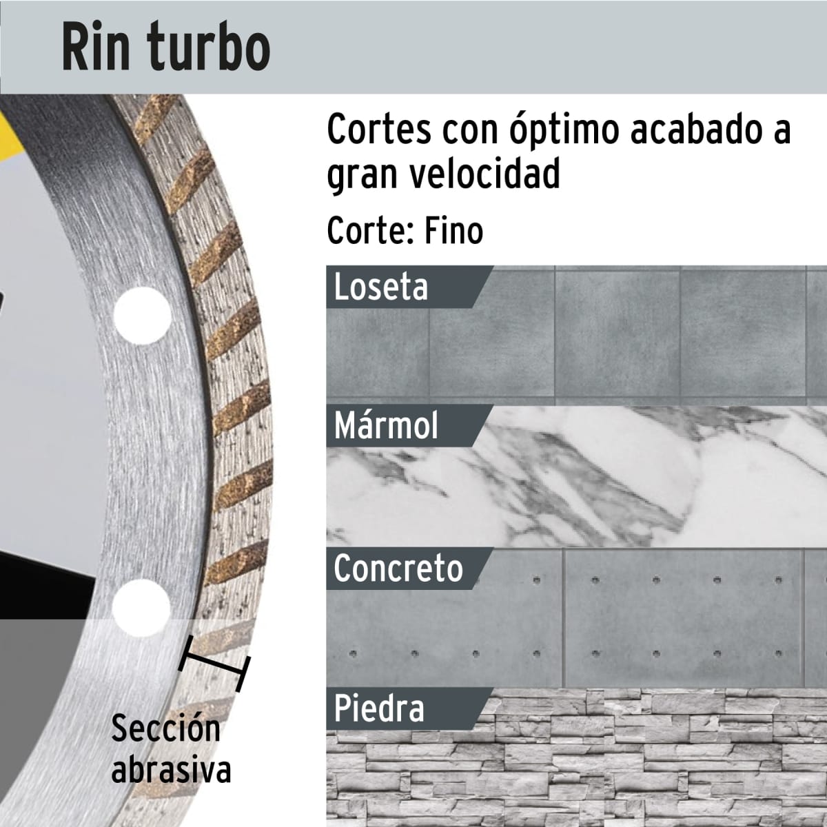 Disco diamantado de 4-1/2´´ x 1.2 mm rin turbo, Pretul3