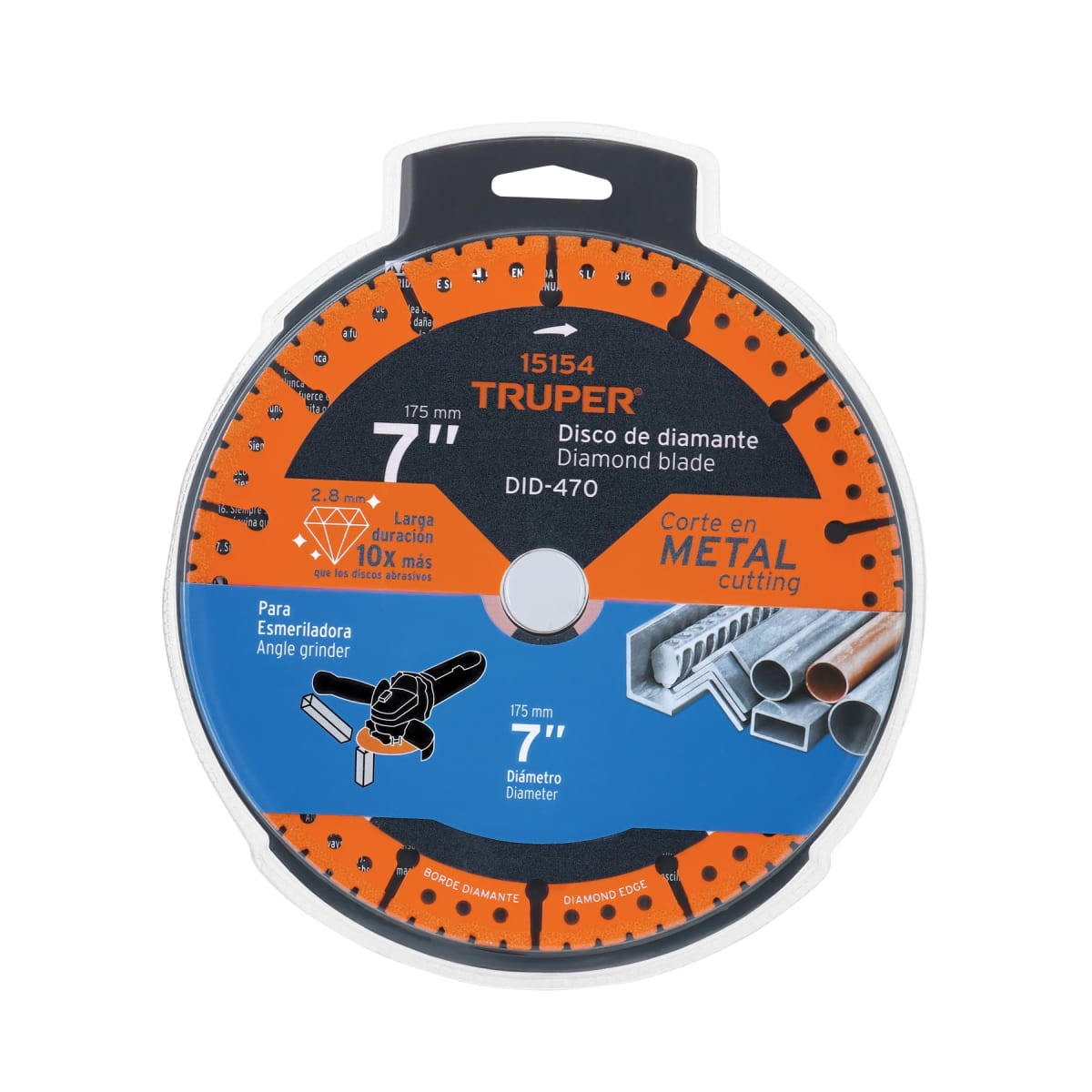 Disco de diamante, 7´´ corte metal Truper3
