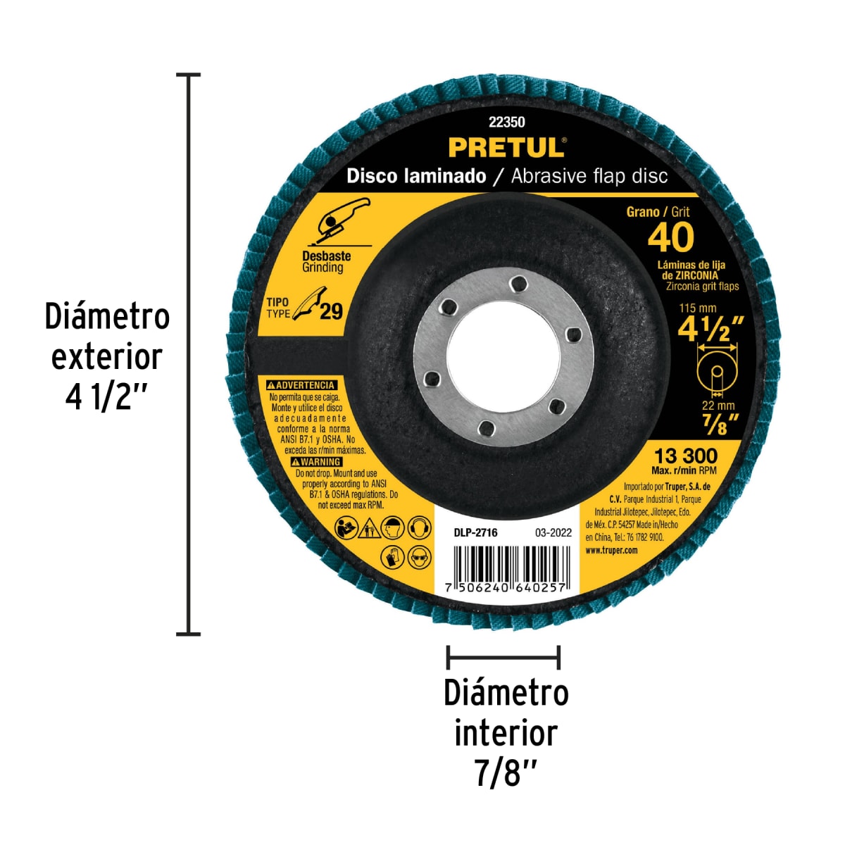 Disco flap 4-1/2