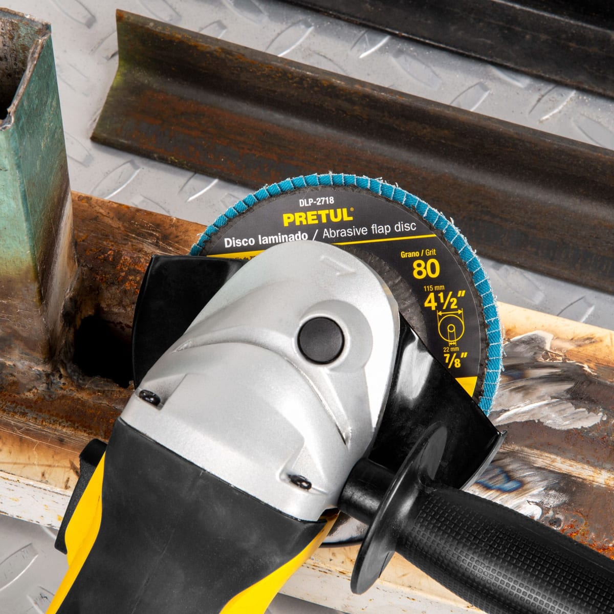 Disco flap 4-1/2´´ grano 80 centro 7/8´´, Pretul2